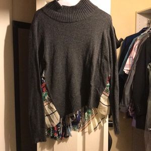 Anthropologie moth mock neck sweater